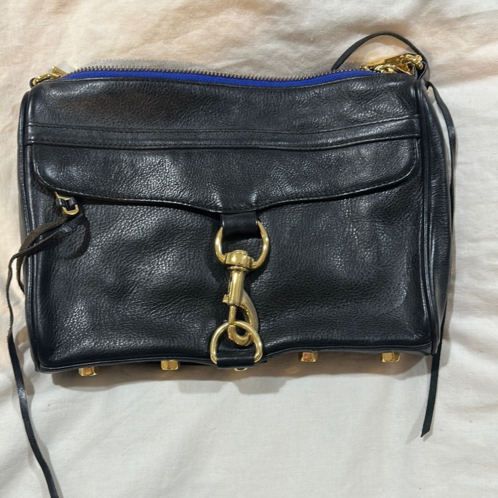 Rebecca Minkoff Black Leather Crossbody Bag